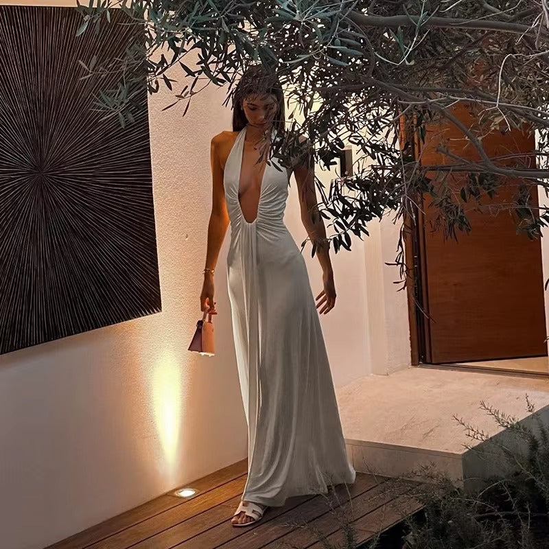 Abito "Venere" – Eleganza Scolpita in Bianco e Nero